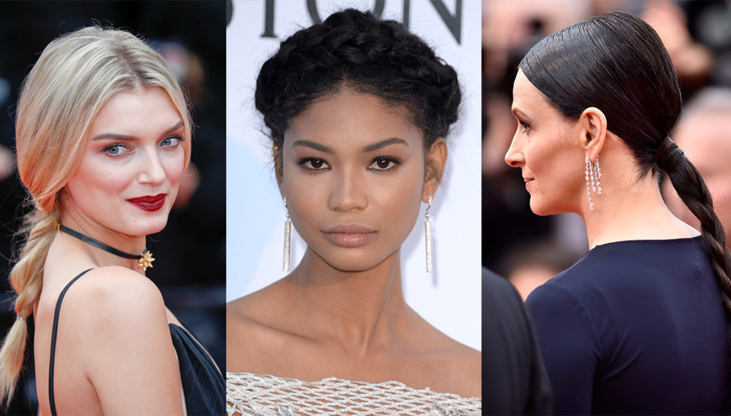 Lily Donaldson, Chanel Iman and Juliette Binoche are with braids on Cannes red carpet