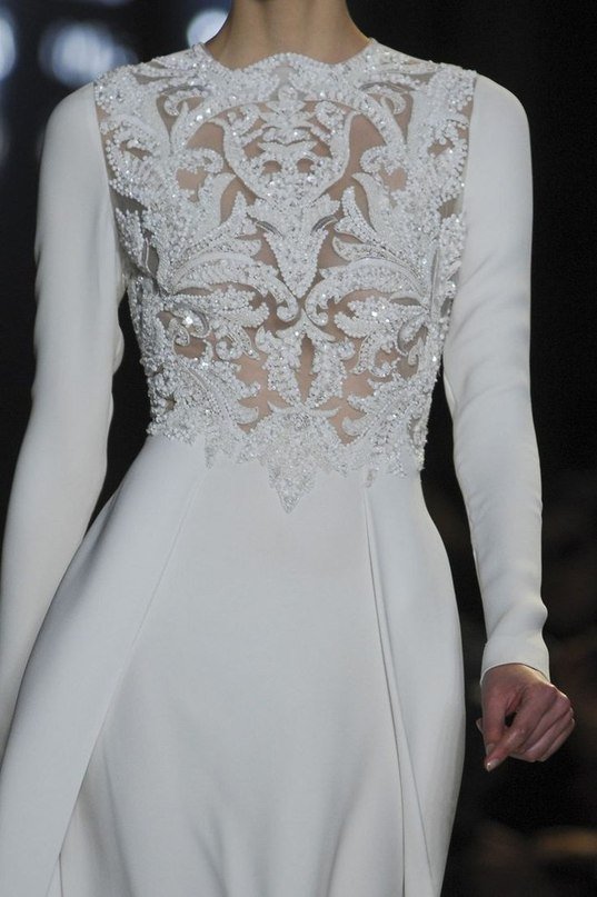 Gorgeous White Lace Gowns | Fab Fashion Blog