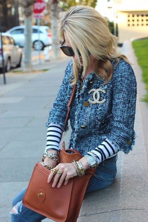 chanel jacket outfit