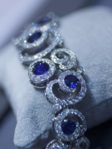 Sapphires and diamonds bracelet on FabFashionBlog.com