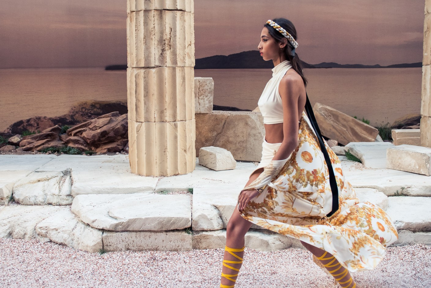 Chanel resort 2018 Greek Goddess suit