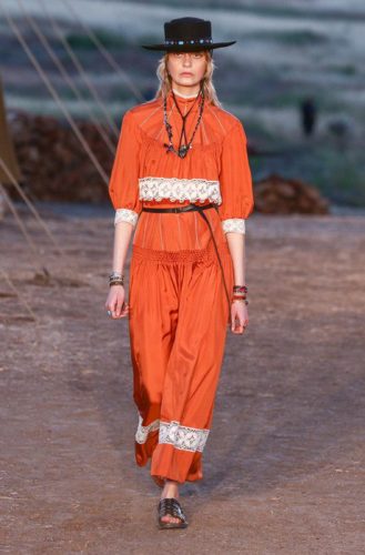 Dior Cruise collection 2017 in Flame suit