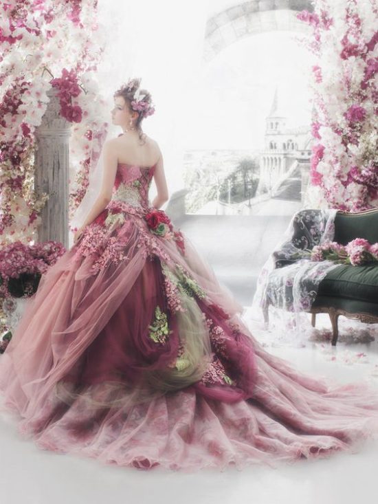 Stella de Libero bride's wedding gowns