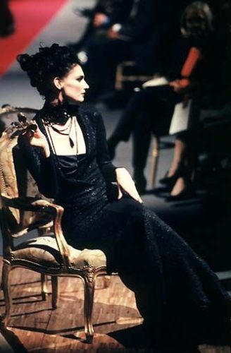 Black gown John Galliano's fall collection for Dior 1998