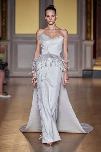 Antonio Grimaldi Fall Winter 2019 Couture white dress