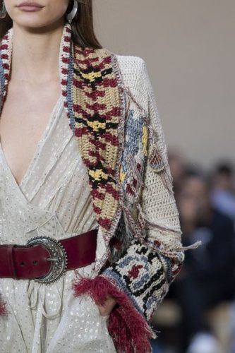 Crochet coat Etro at Milan Fashion Week Spring 2020