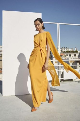 Yellow dress from Paule Ka resort 2020 collection
