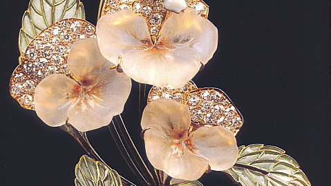 Rene Lalique "Violets" brooch