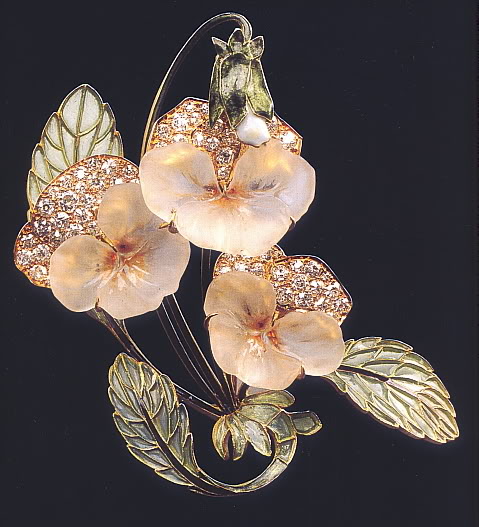 Rene Lalique "Violets" brooch