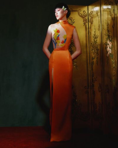 Evening dress from Brian Khoo Lunar 2020 Collection