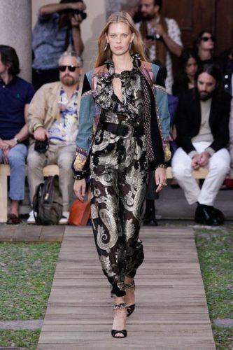 Black paisley jumpsuit Etro Spring 2020 Ready-to-Wear