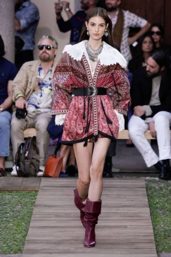 Red jacket with prints Etro Spring 2020 Ready-to-wear