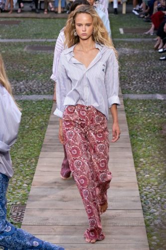 Red paisley pants Etro Spring 2020 Ready-to-Wear