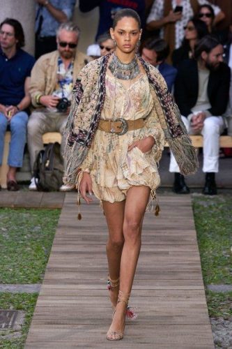 Sand bohemian dress Etro Spring 2020 Ready-to-Wear fashion show