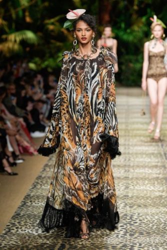 Animal print long dress Dolce - Gabbana Spring 2020 Ready-to-Wear