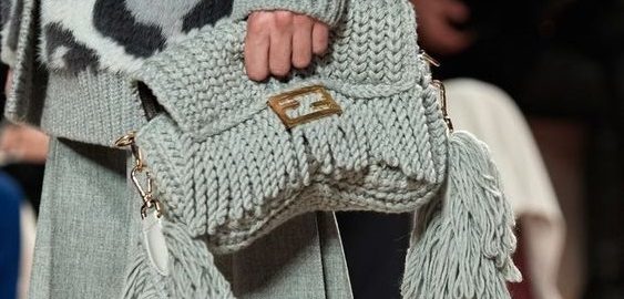 Fendi fall winter 2020 collection knitted bag