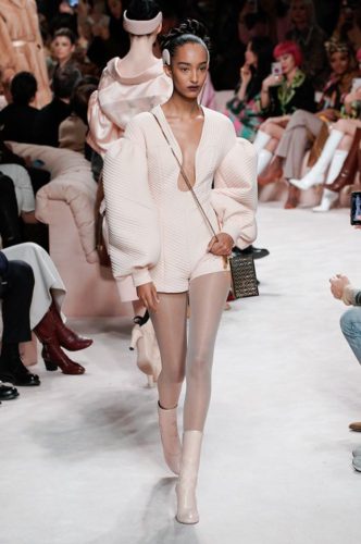 Milky short jumpsuit FENDI Fall Winter 2020 Collection