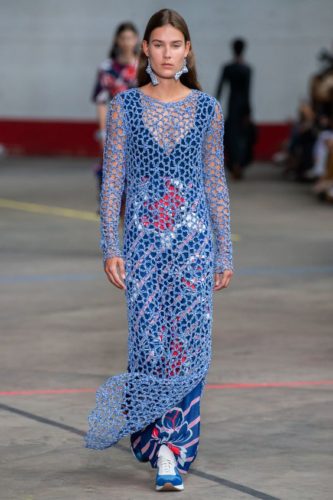 Net crochet pattern dress Malene Birger Spring 2020