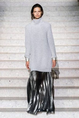 Metallic pleated skirt Max Mara resort 2020 collection