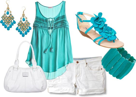 Polyvore fashion look with shorts