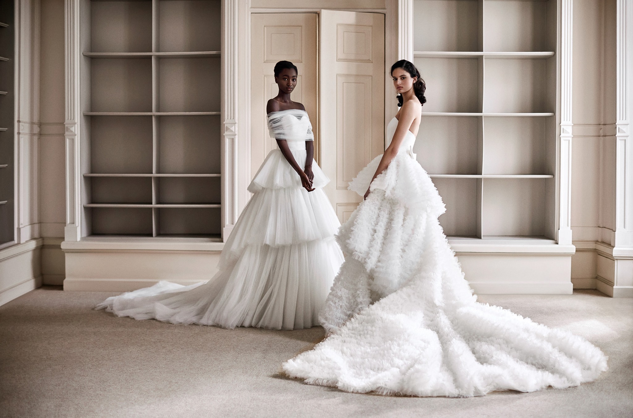 Tiered 2 wedding dresses Viktor&Rolf Bridal Couture Spring-Summer 2021 collection