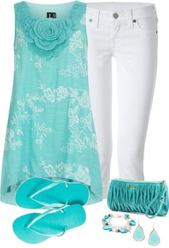 White summer Jeans outfit