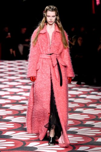 Pink coat Miu Miu Fall Winter 2020 Collection