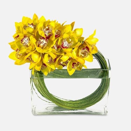 Yellow orchids bouquet