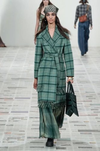 Green coat Christian Dior Herbst-Winter 2020-2021