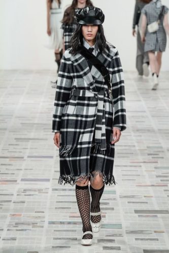 Plaid coat Christian Dior Herbst- Winter 2020-2021