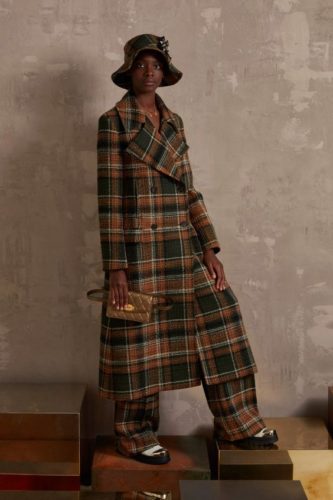Plaid coat Mulberry Fall 2020 Ready-to-Wear