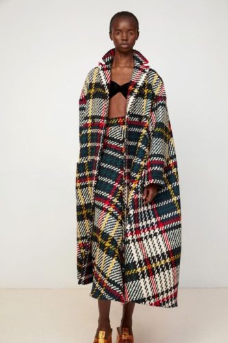 Plaid coat and skirt Rosie Assoulin Fall 2020 Ready-to-Wea