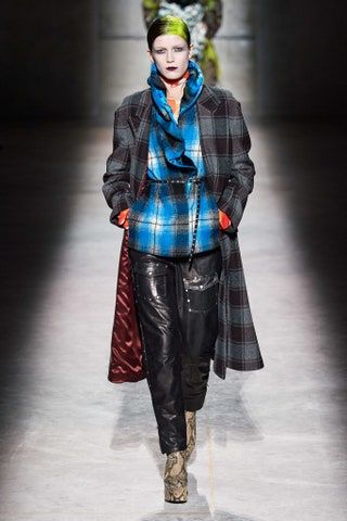 Plaid jacket and plaid coat Dries Van Noten Herbst-Winter 2020-2021 Ready-to-Wear