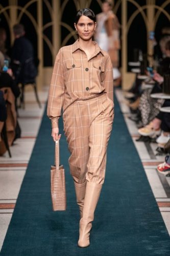 Plaid jump suit Marc Cain fall-winter 2020-2021