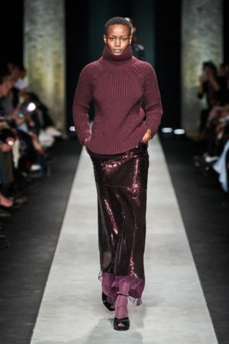 Chunky turtleneck knit sweater Ermanno Scervino Fall 2020