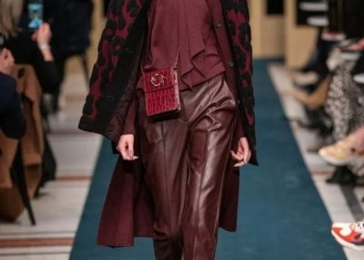 Leather pants Marc Cain Berlin Automne-Hiver 2020-2021