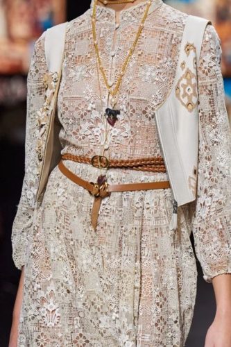 Lace dress with vest Christian Dior Spring 2021 Ready-to-Wear collection
