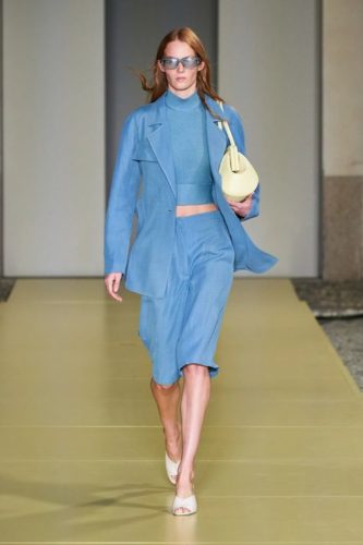 Azure skirt suit Salvatore Ferragamo Spring 2021 Ready-to-Wear