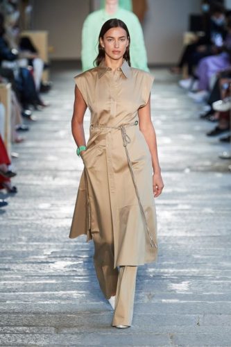 Beige blouse and pants Boss Spring 2021 Ready-to-Wear