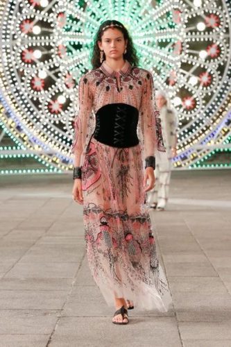 Semitransparent dress Christian Dior Resort 2021 Collection - Vogue
