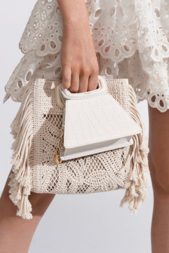 White bag Maje Spring 2021 Ready-to-Wear Fashion Show