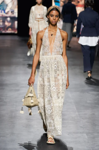 All white summer dress Christian Dior Spring 2021 Ready-to-Wear