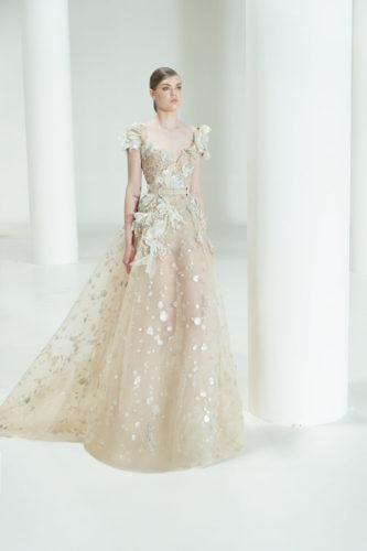 Beach sand gown Elie Saab Fall Winter 2021 Couture Collection
